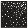 Creative Expressions • Stencil Scattered Hearts 15,2x15,2 cm