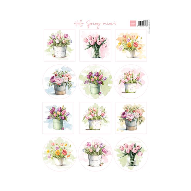 Marianne Design A4 Sheets "Hello Spring mini's" VK9619