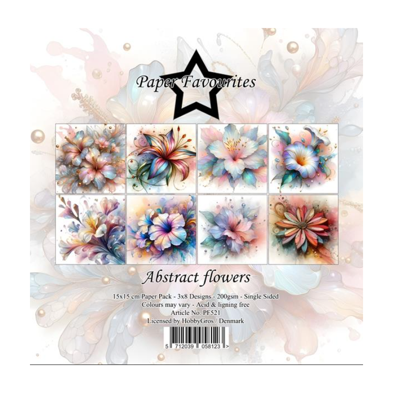 Paper Favourites 6x6 Paper Pack "Abstract flowers" PF521