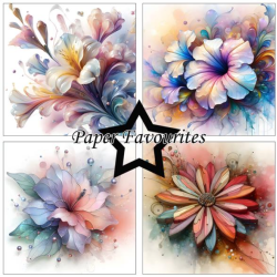 Paper Favourites 6x6 Paper Pack "Abstract flowers" PF521