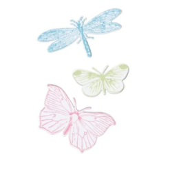 Sizzix • Framelits Die Set with Stamp Engraved Wings 49 and Market