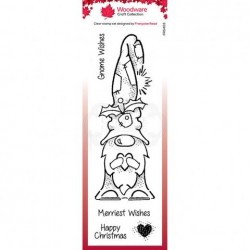 Woodware clear stamp gnome...