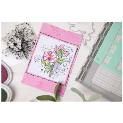 Sizzix • Framelits Die Set with Stamp Floral Mix Cluster 49 and Market