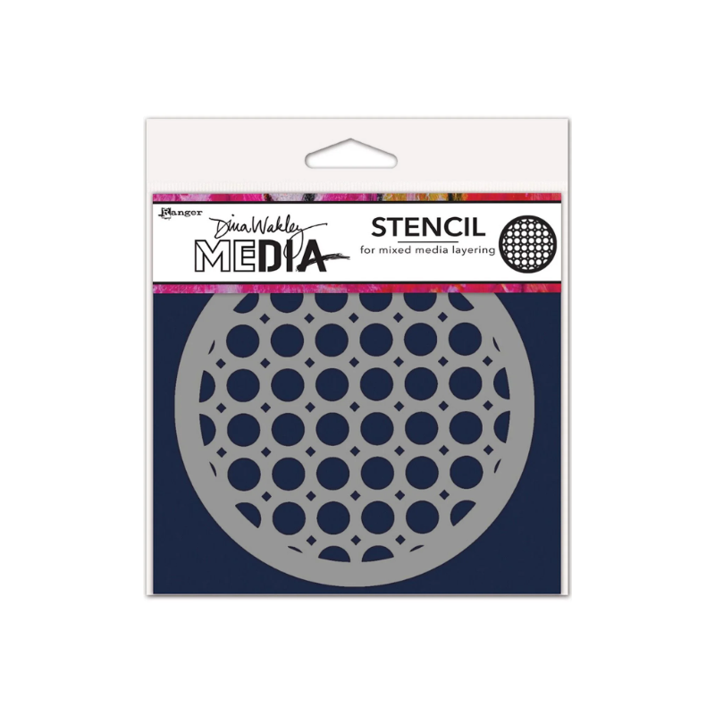 Ranger • Dina Wakley MEdia Stencil Rattan Coaster