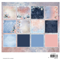 Studio Light • 8x8 Frozen Flowers Paper Pad Backgrounds
