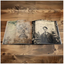 IndigoBlu Gentlemen of Science 8x8 Inch Paper Book (IND1335)