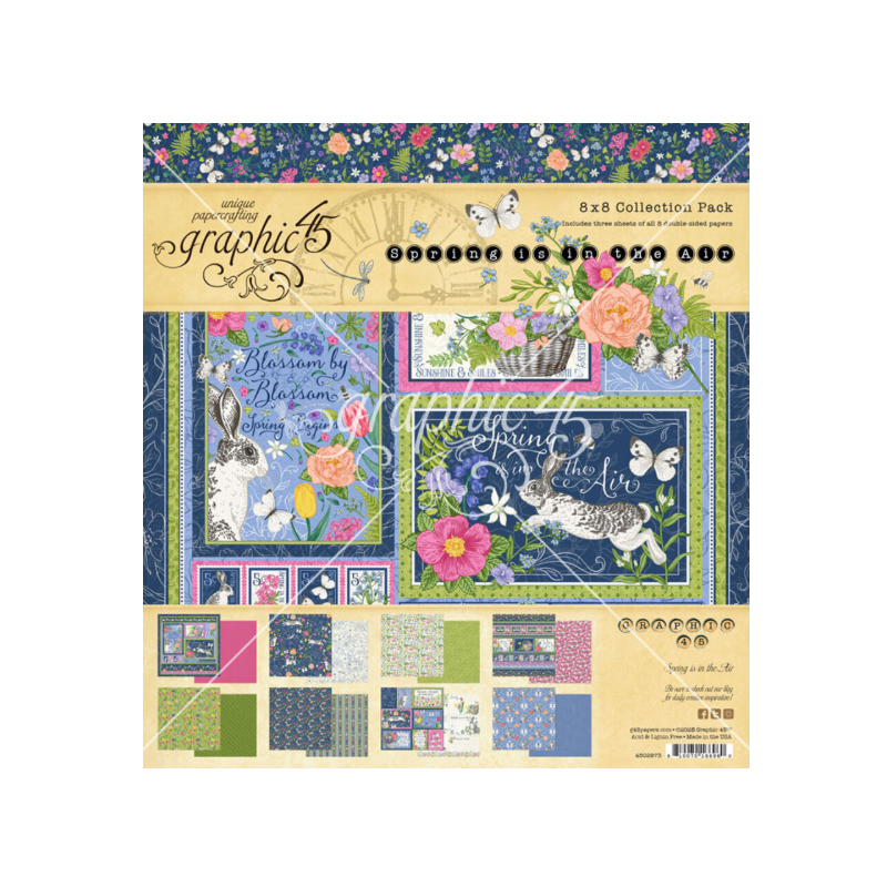 Graphic 45 8x8 Inch Spring is in the Air Collection Pack (4502973)