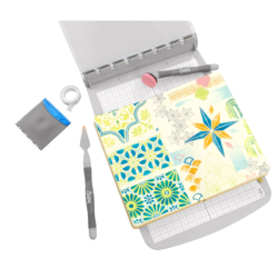 Sizzix Clear Stamp Set - Geometric (18 dies plus 3 stencils) 666760