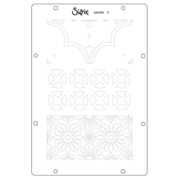 Sizzix Clear Stamp Set - Geometric (18 dies plus 3 stencils) 666760