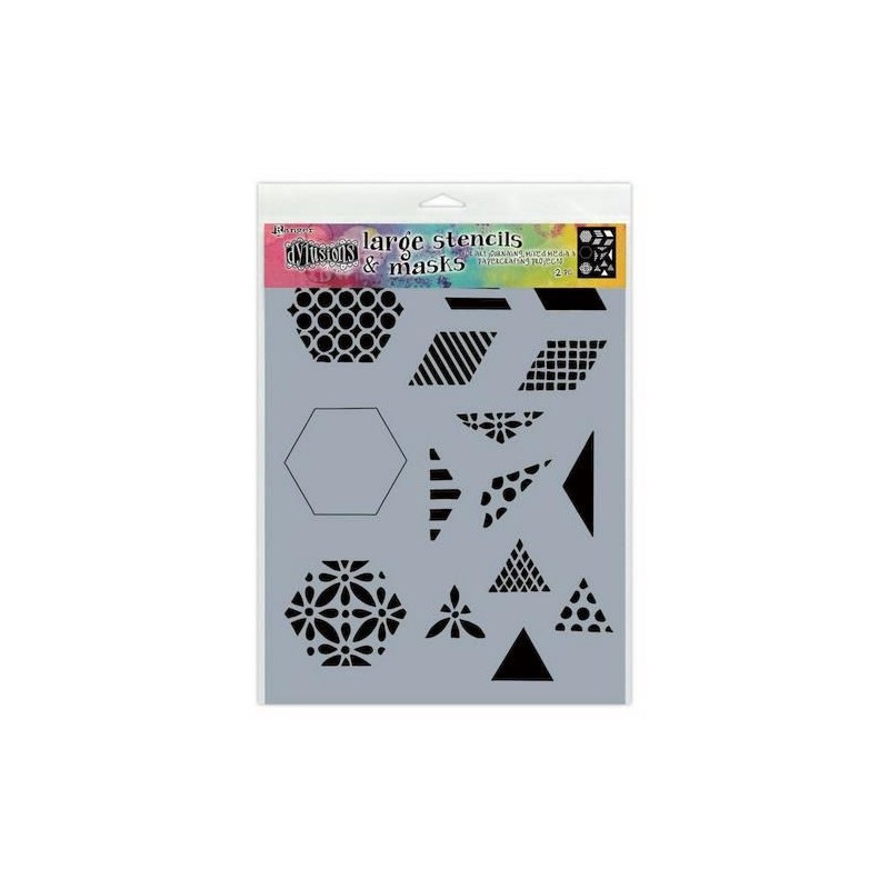 Ranger Dylusions STOR Stencils 1 1/2 Inch Quilt - LARGE