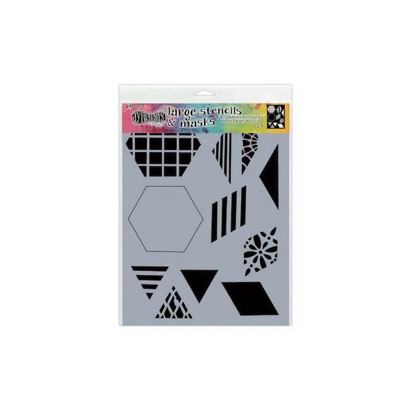 Ranger Dylusions STOR Stencils 2 Inch Quilt - Large
