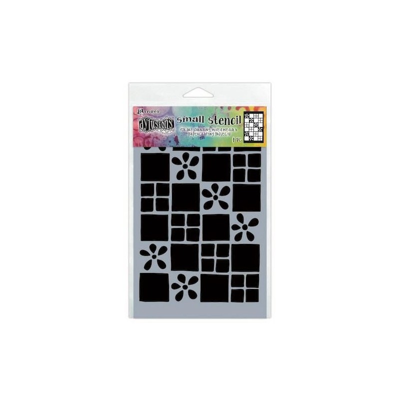 Ranger Dylusions A5 Stencils Square Dance - Small