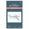 Spellbinders Copperplate Congratulations Press Plate BP-099