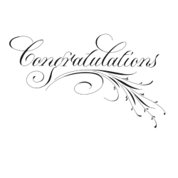 Spellbinders Copperplate Congratulations Press Plate BP-099