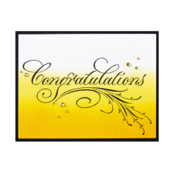 Spellbinders Copperplate Congratulations Press Plate BP-099