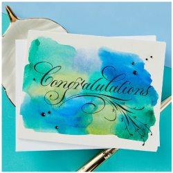 Spellbinders Copperplate Congratulations Press Plate BP-099