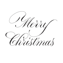 Spellbinders Copperplate Merry Christmas Press Plate BP-177