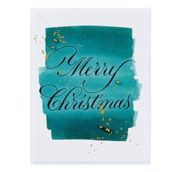 Spellbinders Copperplate Merry Christmas Press Plate BP-177