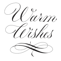 Spellbinders Copperplate Warm Wishes Press Plate BP-179