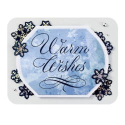 Spellbinders Copperplate Warm Wishes Press Plate BP-179