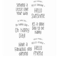 Sizzix • Clear Stamps Set 12pcs Sending a Little Love