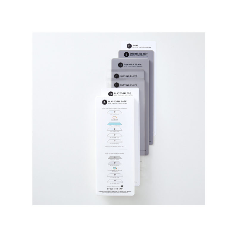 Spellbinders Compact Universal Plate System 3.5x9.0 Inch 7 plator  PS-013