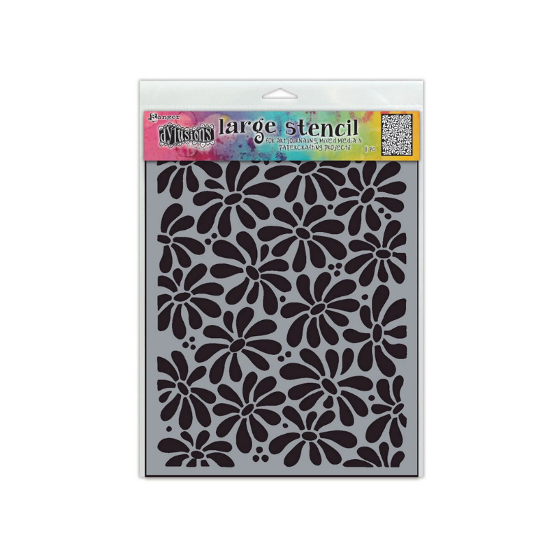 Ranger • STOR Dylusions Dyamond Stencil Large Field of Daisies
