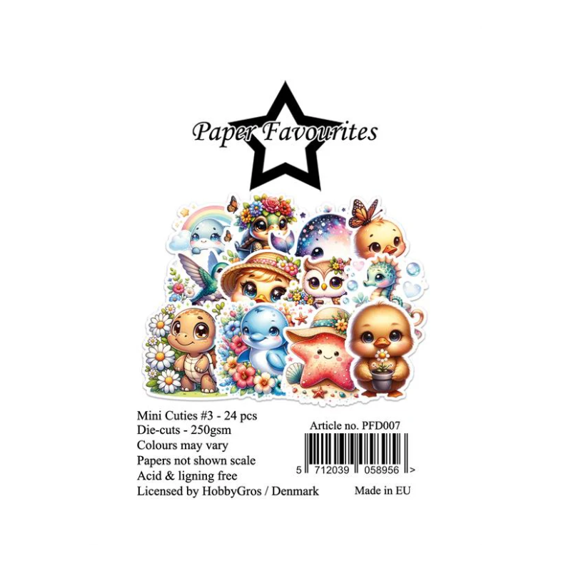 Paper Favourites Die-Cuts "Mini Cuties 3" PFD007