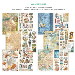 Ciao Bella - Junk Journal A4 Ephemera Book - Wanderlust 32/pkg