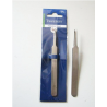 Tweezers, super fine tip straight, stainless steel, 12.3 cm