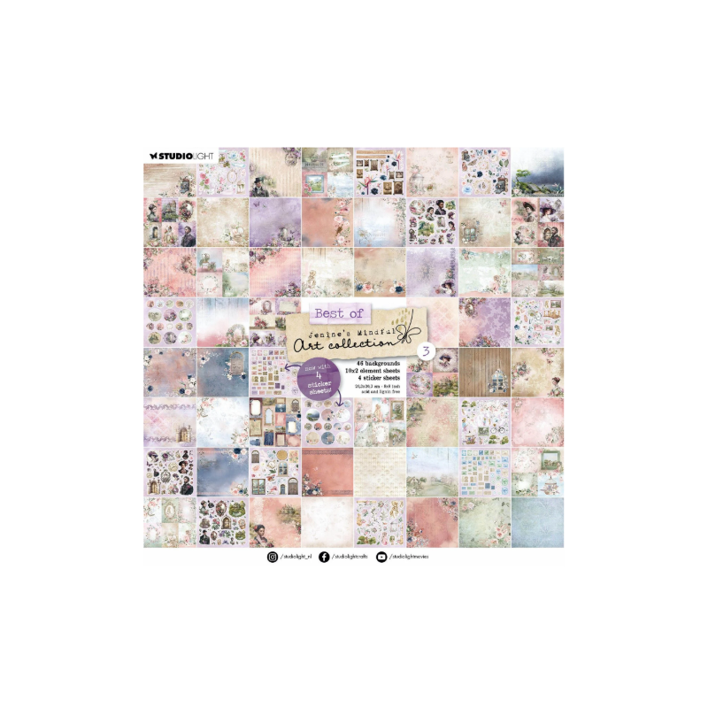 Studio Light  8x8 Essentials Mixed Paper Pad Best of 3