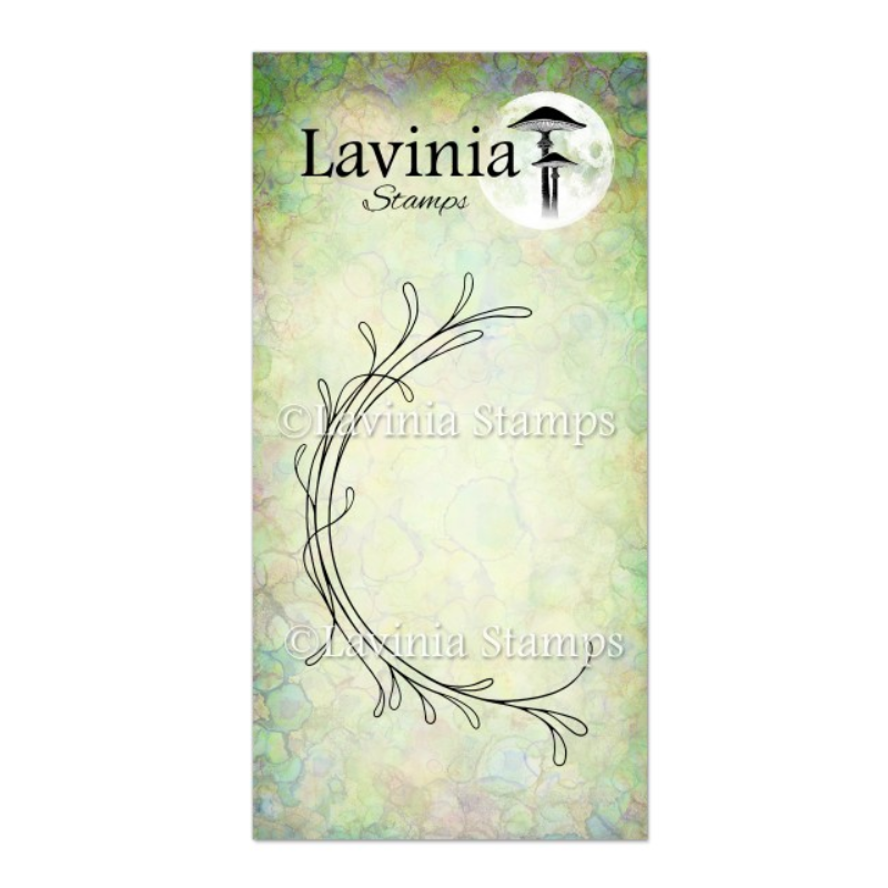 Lavinia Wreath Flourish - Left Stamp