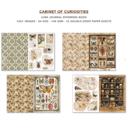 Ciao Bella - Junk Journal A4 Ephemera Book - Cabinet of Curiosities 32/pkg