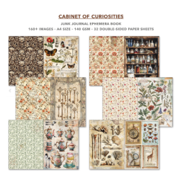 Ciao Bella - Junk Journal A4 Ephemera Book - Cabinet of Curiosities 32/pkg