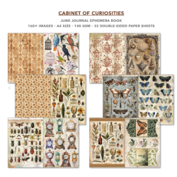 Ciao Bella - Junk Journal A4 Ephemera Book - Cabinet of Curiosities 32/pkg