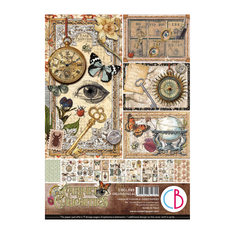 Ciao Bella A4 Creative pad Cabinet of curiosities