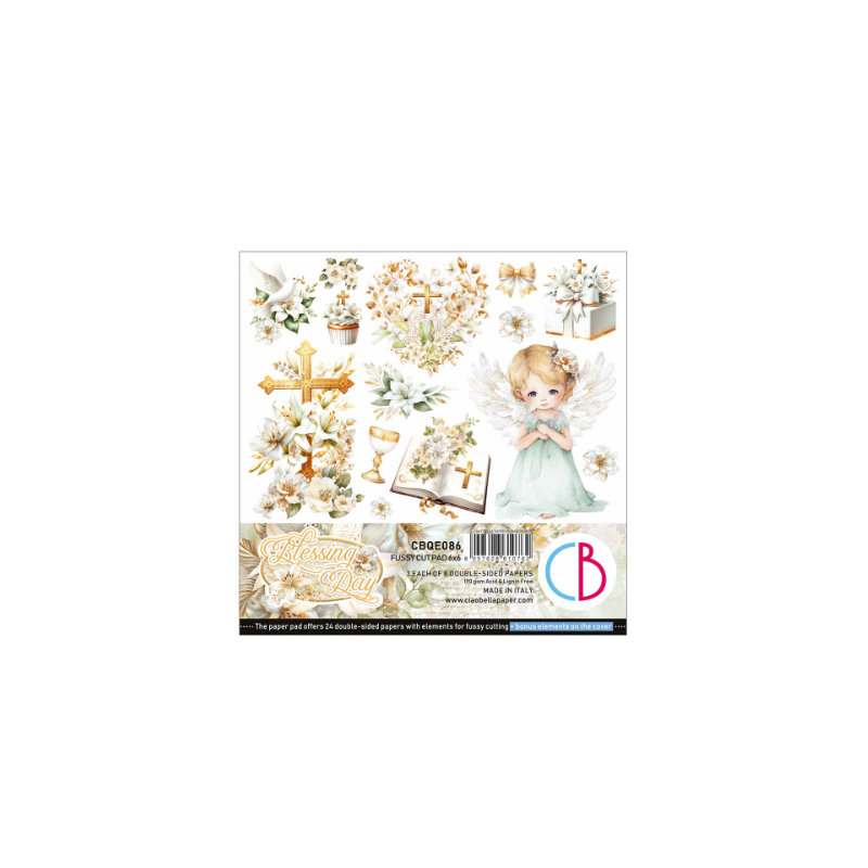 Ciao Bella 6x6 Fussy Cut Blessing day