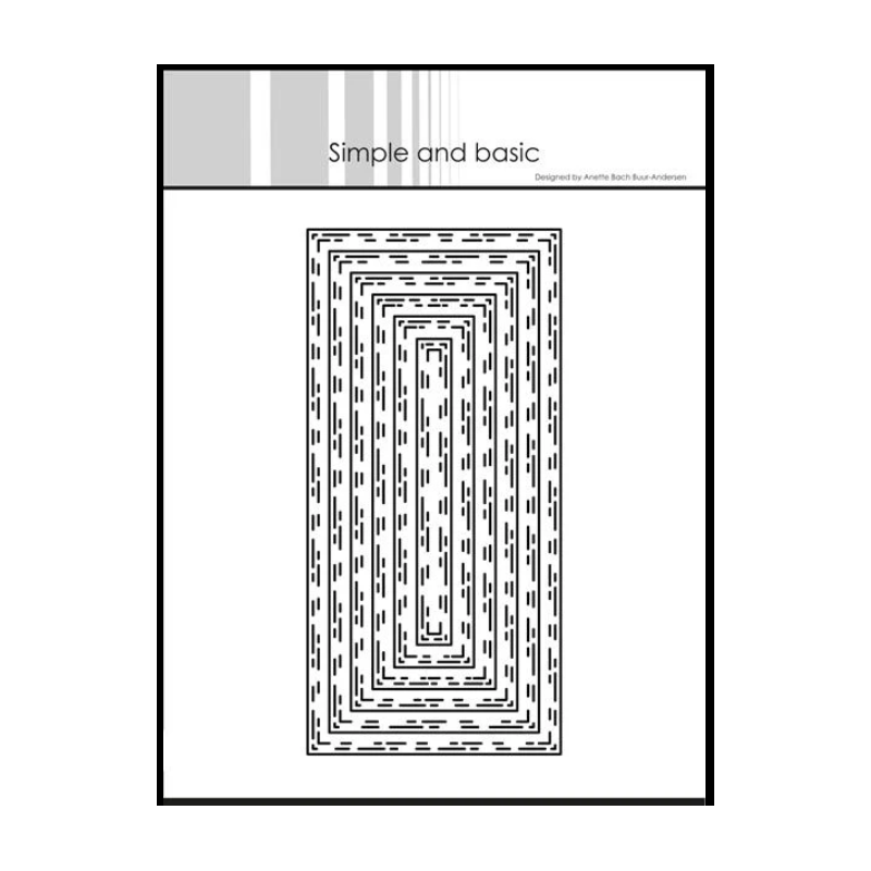 Simple and basic Dies "Broken Lines - Mini Slim" SBD385