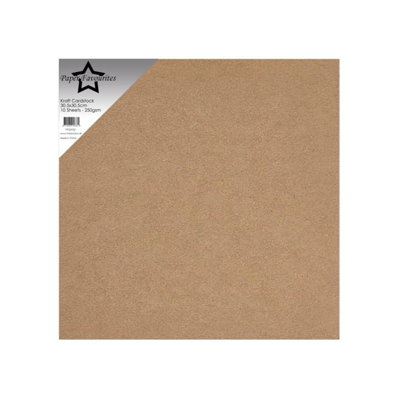 Paper Favourites Kraft Cardstock 12x12  30,5x30,5cm PFSS932