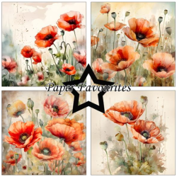 Paper Favourites 6x6 paper pad "Poppy" PF533