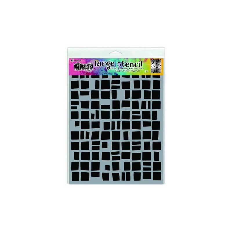 Ranger Dylusions STOR Stencils Betsy‘s Block - LARGE