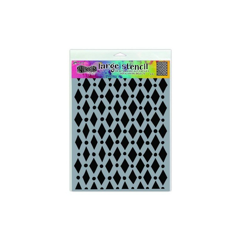 Ranger Dylusions STOR stencil Court Jester - LARGE