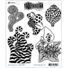 Ranger Dylusions Dyalog Cling Stamp Set Stripy Curlicues Dyan Reaveley