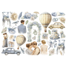 Stamperia Ephemera - Timeless adhesive cut outs