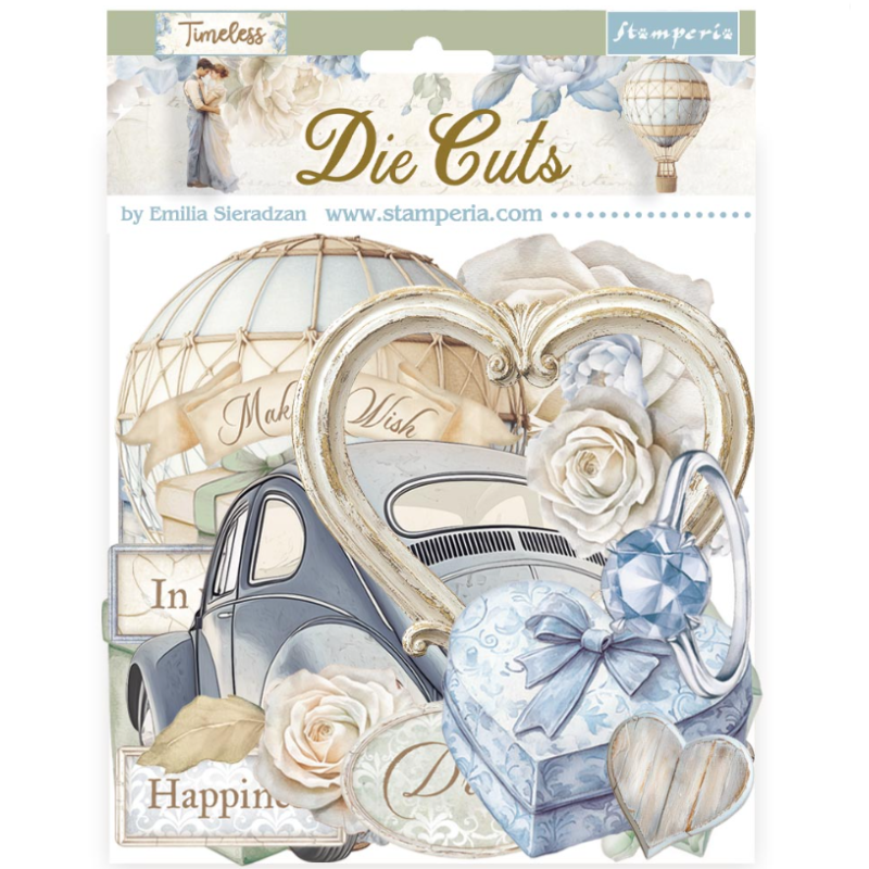 Stamperia 50 st Die cuts assorted - Timeless