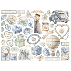 Stamperia 50 st Die cuts assorted - Timeless