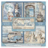Stamperia Maxi Pad 22 sheets cm 30,5x30,5 (12"x12") Single face - Silent Sea (SBBXLB24)