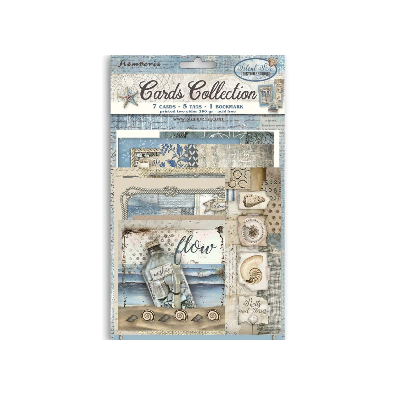 Stamperia Silent Sea Card collection Silent Sea