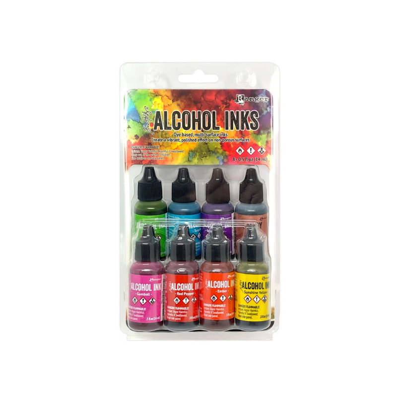Ranger • Tim Holtz Alcohol Inks Spectrum Bright 14ml x 8pcs