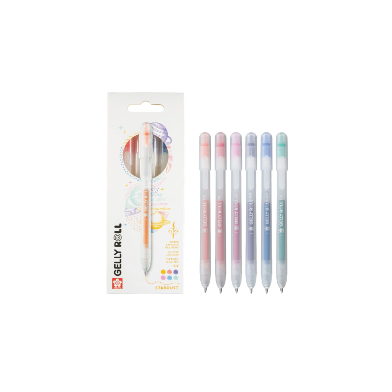 Sakura • Gelly Roll Retractable Stardust Set 6pcs